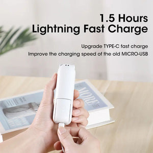 2-in-1 Portable Handheld Mini Fan + Portable Charger