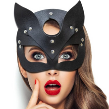 Load image into Gallery viewer, Faux Leather Fox Mask