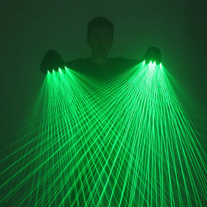 Green Laser Gloves