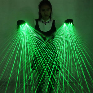 Green Laser Gloves