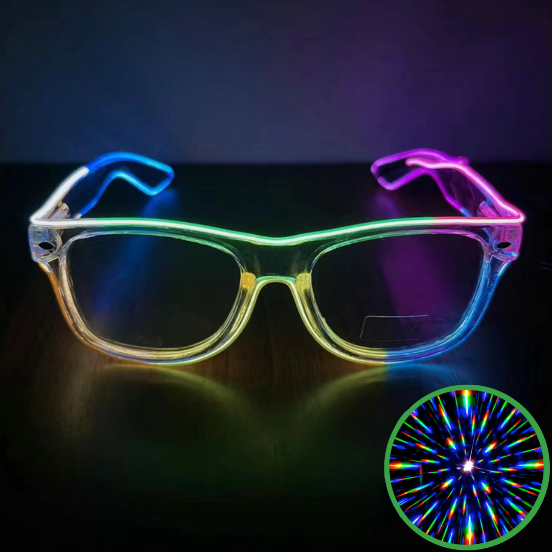 Psychedelic LED Extreme Diffraction Glasses – Euphorium Store