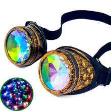 Load image into Gallery viewer, Brushed Copper Kaleidoscope Goggles V2